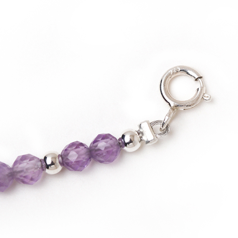 ⭐︎最終値下げ！新品！水晶&紫水晶念珠⭐︎ 水晶]迎貴生財紫水晶串珠手鍊【KTL826】-紫水晶
