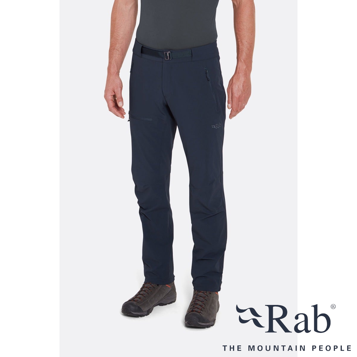 Rab Incline AS Pants Men's 男款 防風防潑水軟殼長褲 烏木灰 QFU-84-EBN [HappyOutdoor]