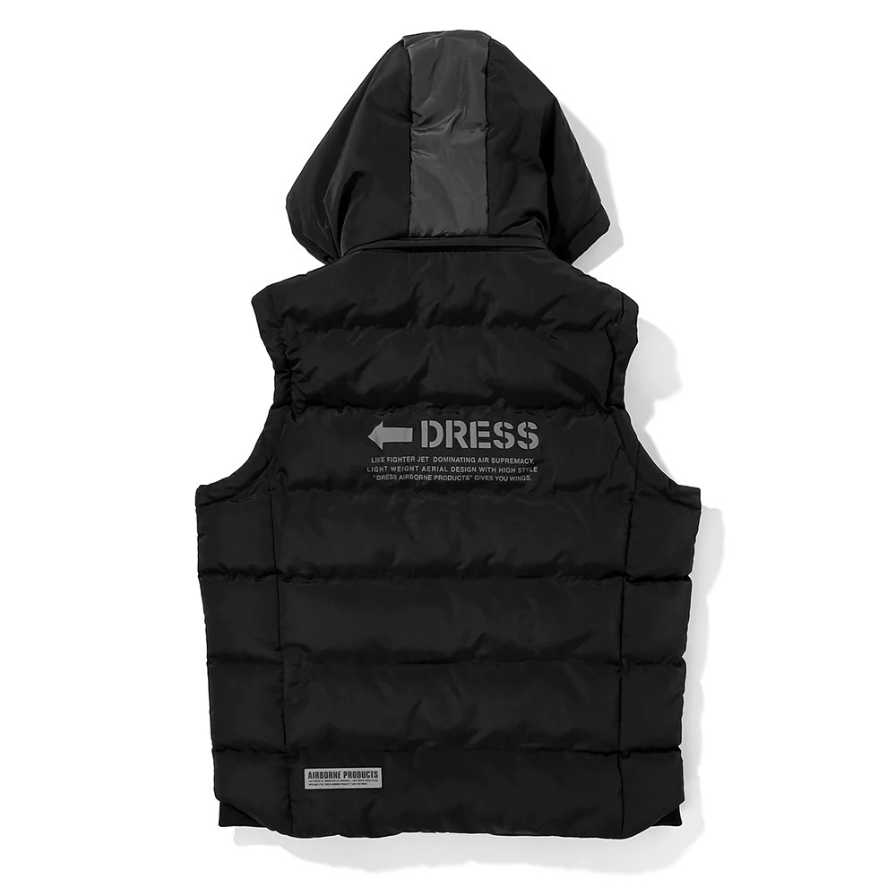 【再入荷】 DRESS ダウンベスト エアボーンプロダクツ ウェア