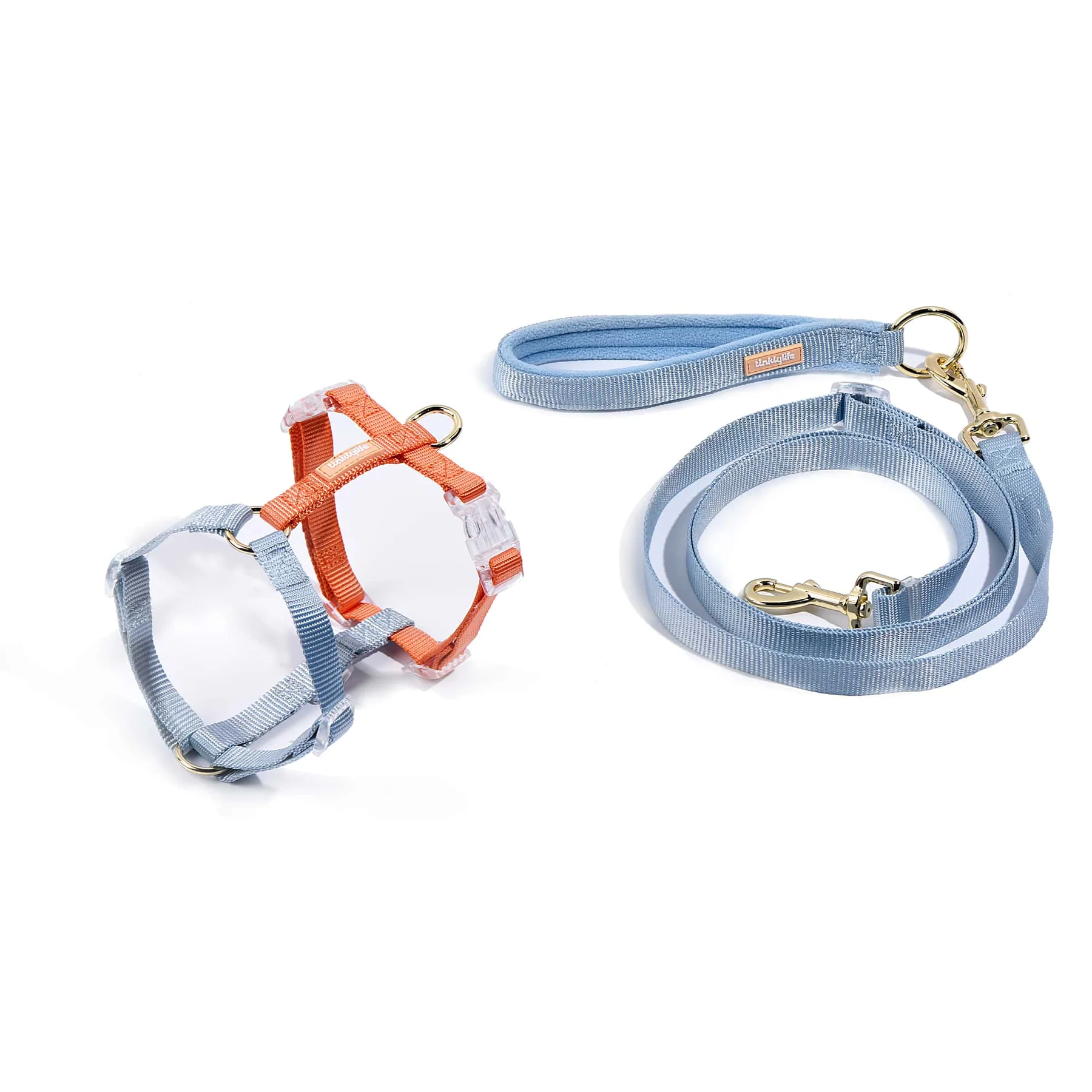 Tinklylife Rainbow Easy Walk Harness+Leash Ramune