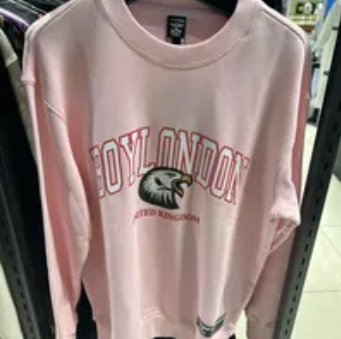 [S] BOYLONDON EAGLE SWEATSHIRT,PINK, B21MT3022U58 [FINAL SALE] (SBB347)