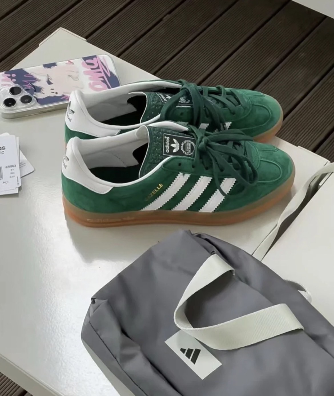 Adidas GAZELLE  復古綠餅乾底
