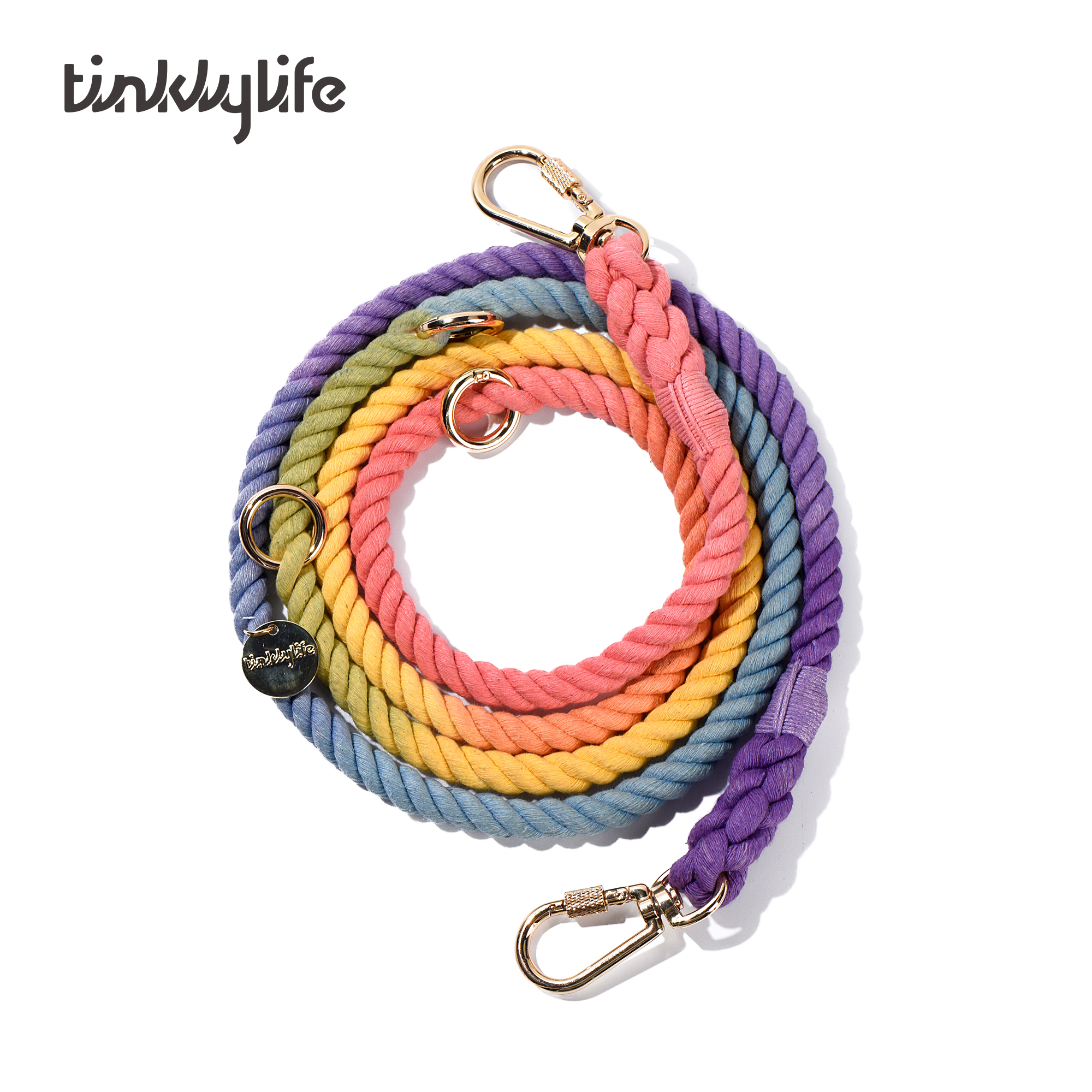 Tinklylife Rainbow 6 In 1 Dog Leash