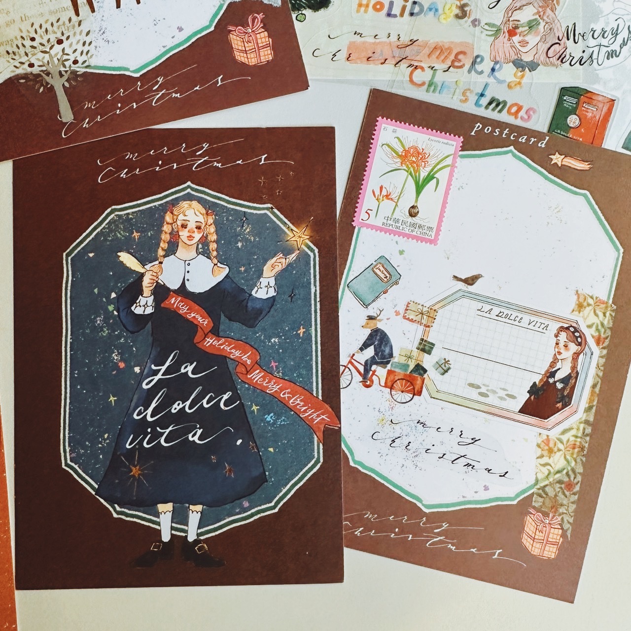 聖誕魔法學院 祝福魔法 明信片 聖誕卡｜甜蜜生活
