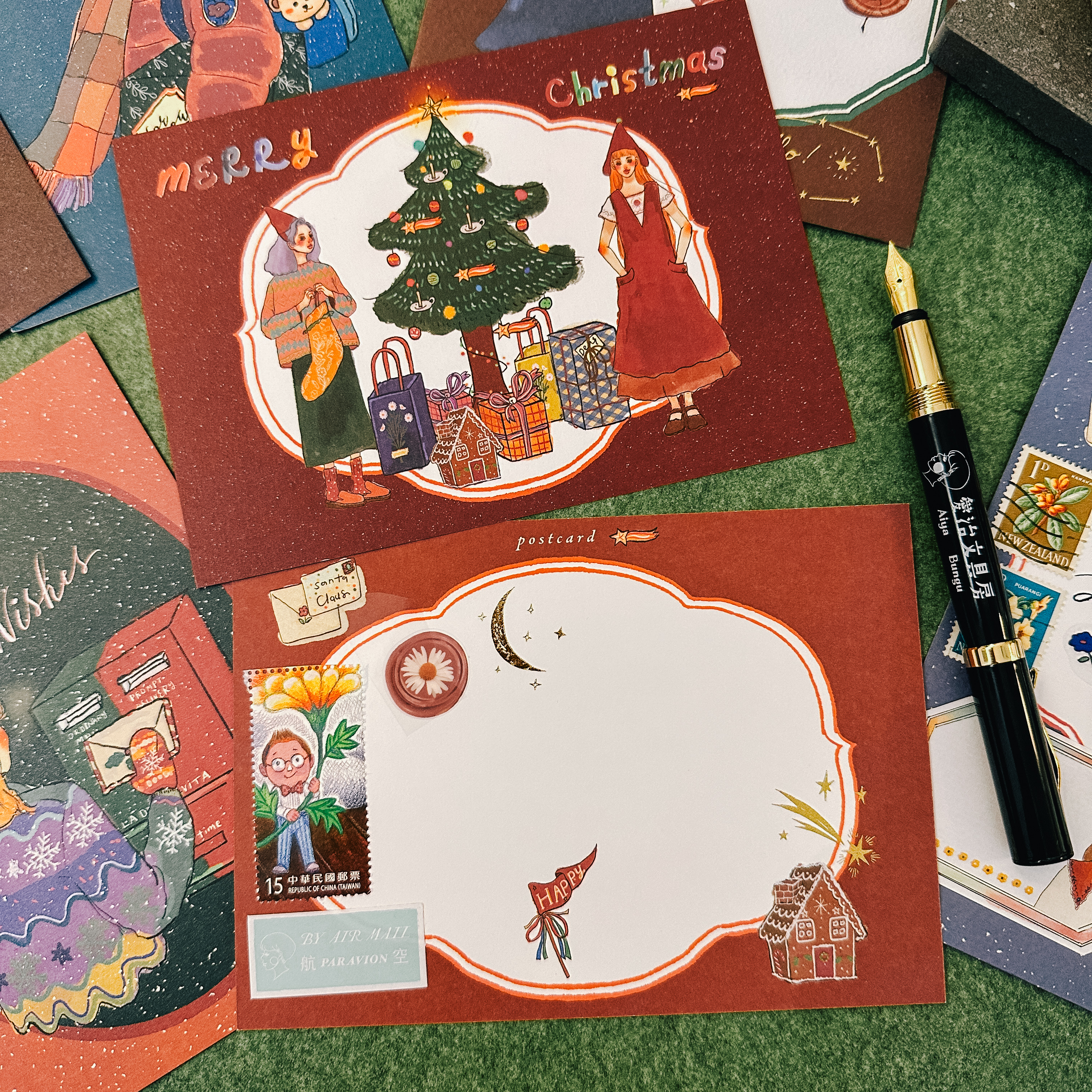 聖誕之夜 明信片 聖誕卡｜甜蜜生活