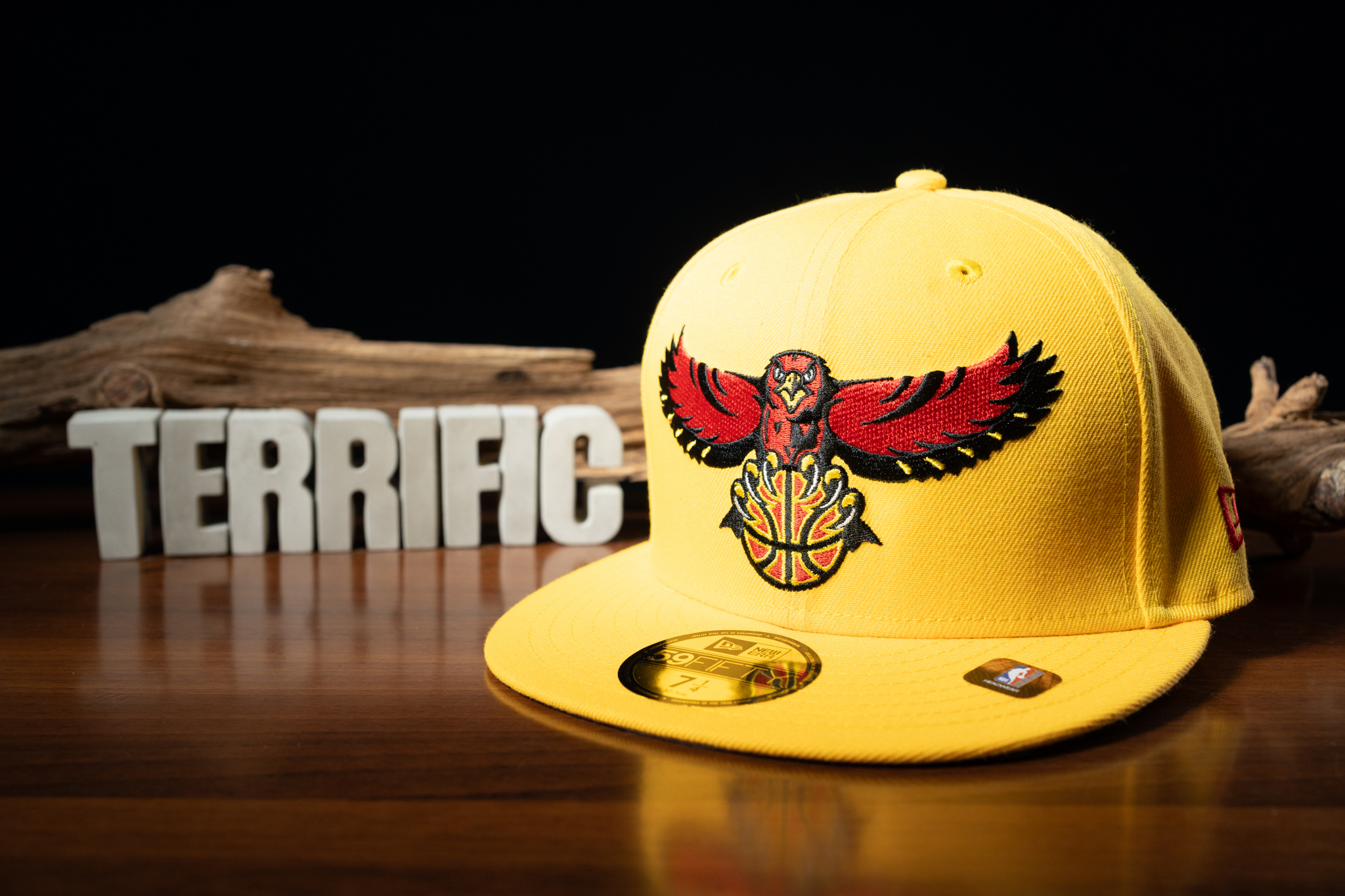 NBA帽子 Atlanta Hawks 亞特蘭大老鷹 75週年城市 隊徽黃 棒球帽 New Era 59FIFTY 全封帽 全新