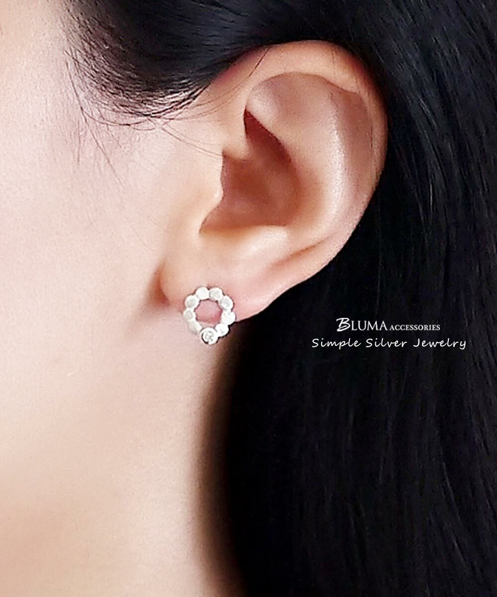 棉花糖純銀耳環/DE709N