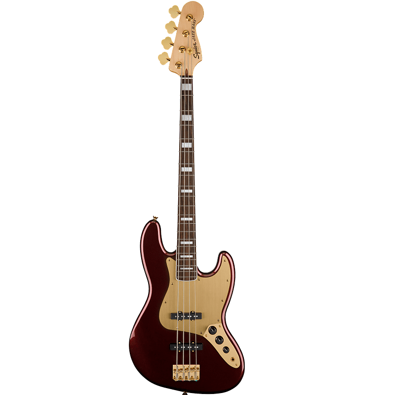 Squier 40th Anniversary Gold Edition Jazz Bass RRM 紅金