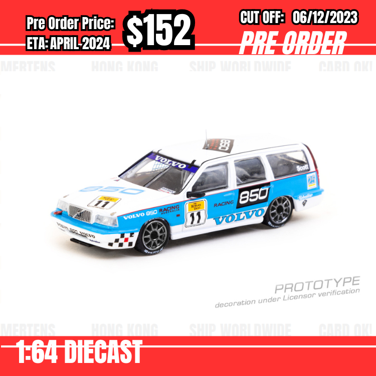 PO-$152 * Tarmac * 1:64 Volvo 850 Estate Australian Super Touring Championship 1995 Tony Scott  [OD23/11]