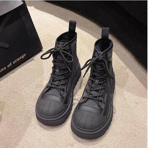 Canvas high-gang martin boots