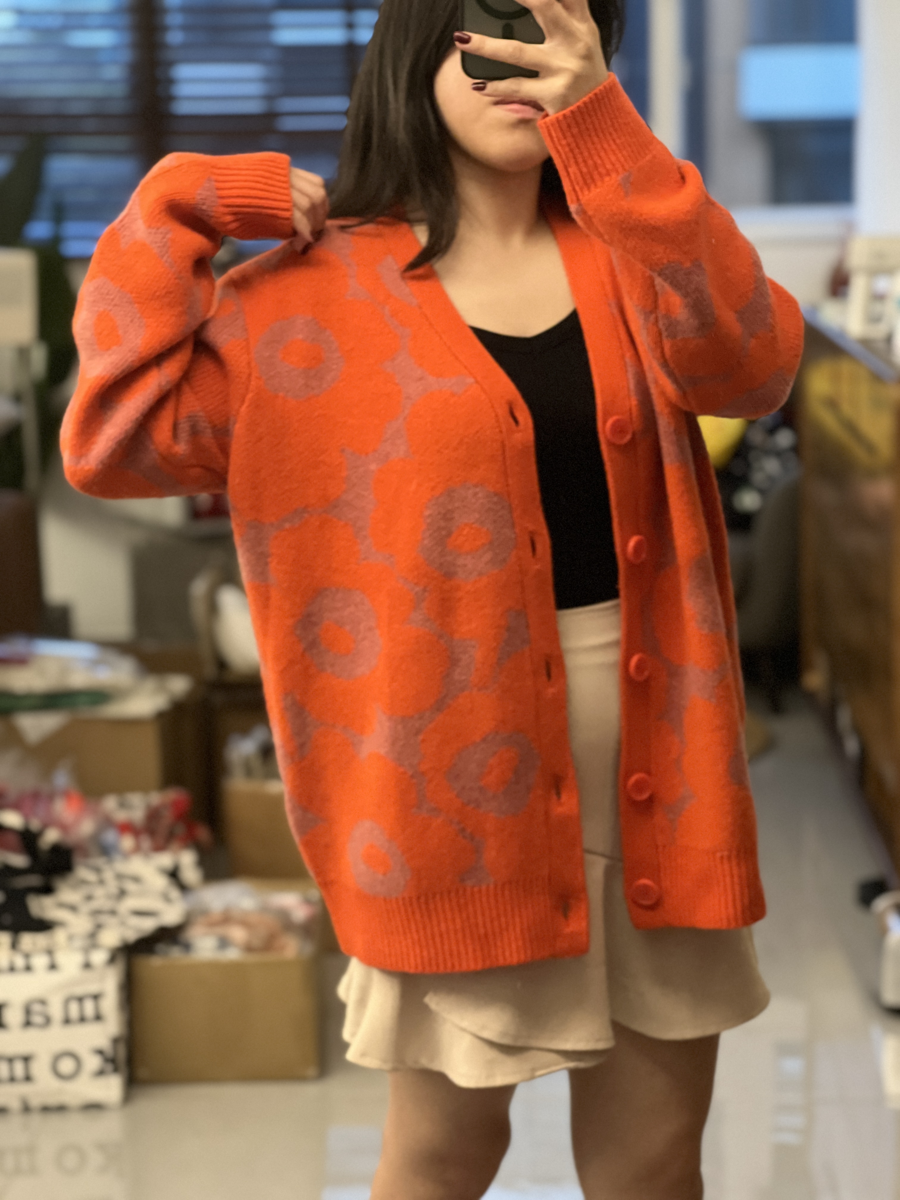 Orange/ Red Unikko 冷外套