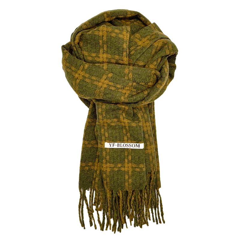 撞色線條保暖圍巾 (4色) 圍巾/保暖/圍脖/休閒旅遊 43CXZ27566