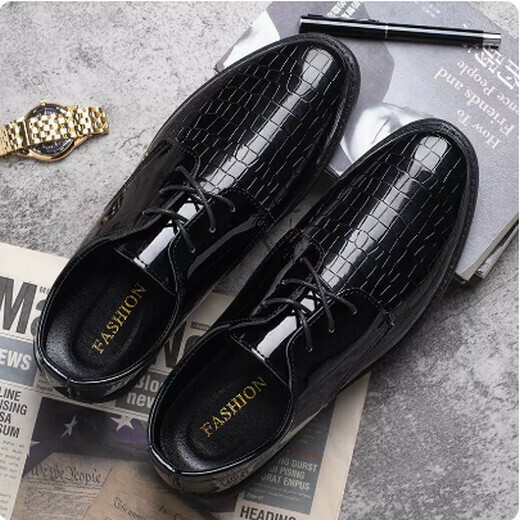 Formal soft-soled suit leather shoes C77