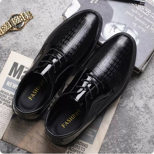 Formal soft-soled suit leather shoes C66