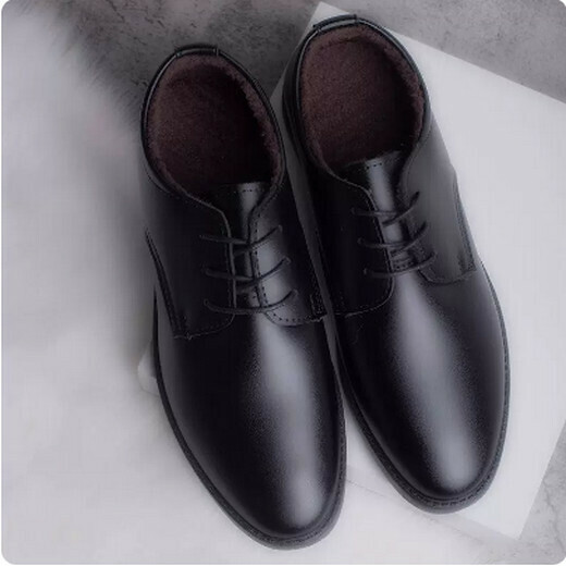 Formal soft-soled suit leather shoes (H style) plus velvet