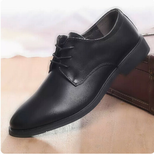 Soft sole inner heightening leather shoes (P12 model)