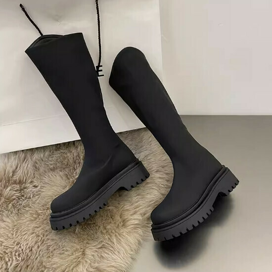 British style no-knee knight boots (single-leg)