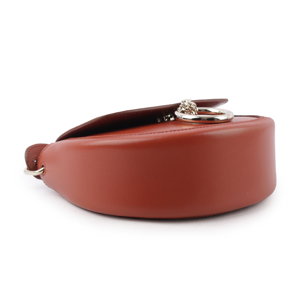 【CHLOE'】Arlene Small 圓環小牛皮半月型斜背包(秋葉棕) CHC23AS141J38 845