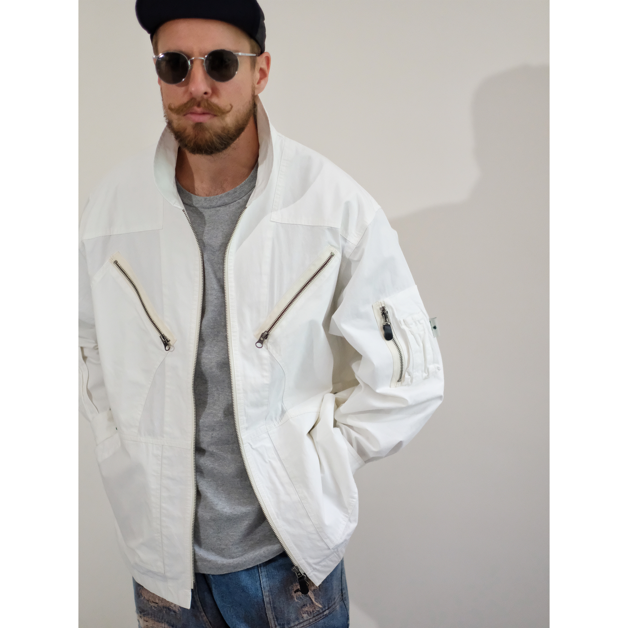 Club Stubborn Flying Man Jacket - White