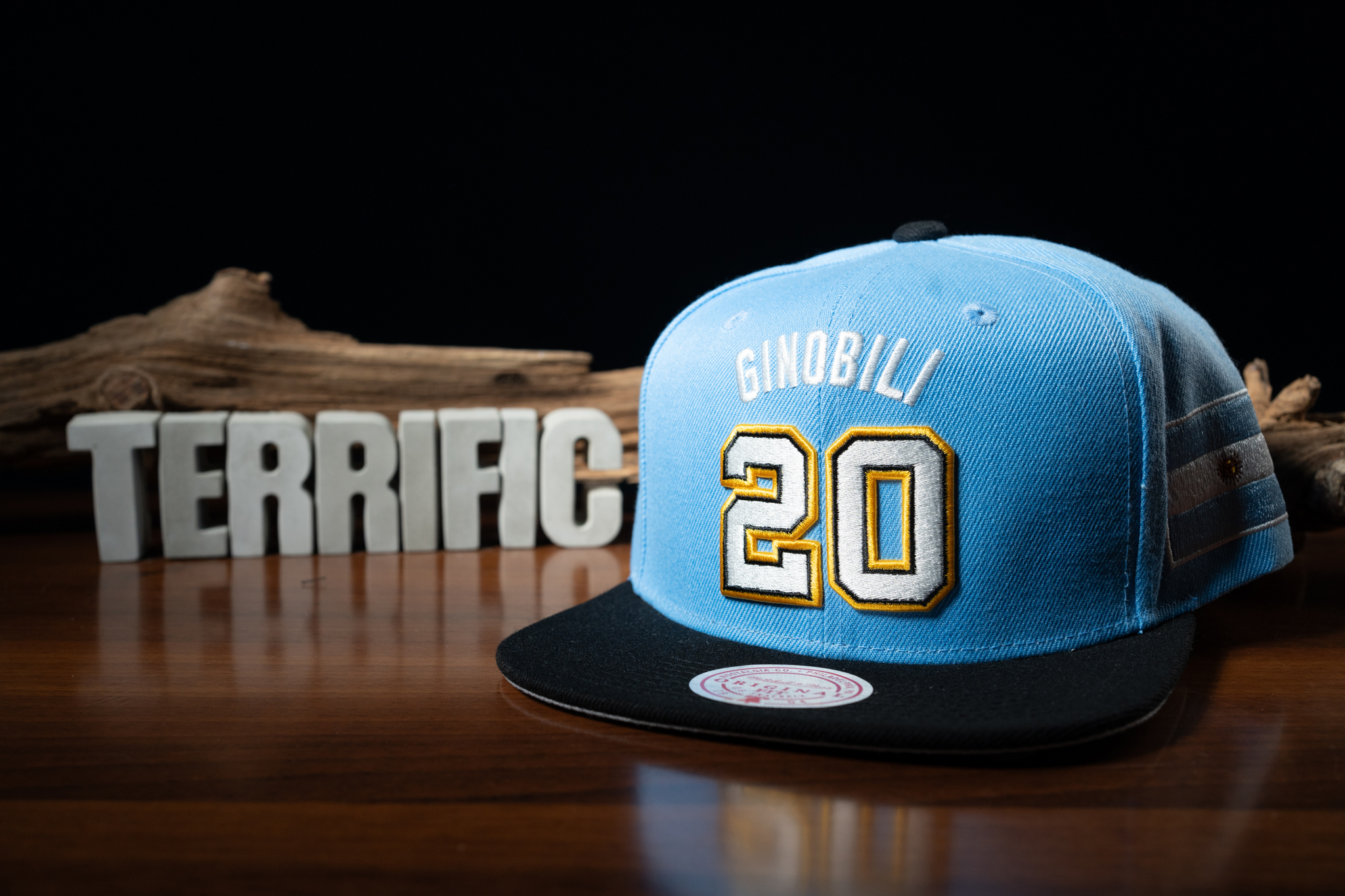 NBA帽子 San Antonio Spurs 聖安東尼奧馬刺 Manu Ginobili 阿根廷 國旗 棒球帽 M&N 可調式 全新