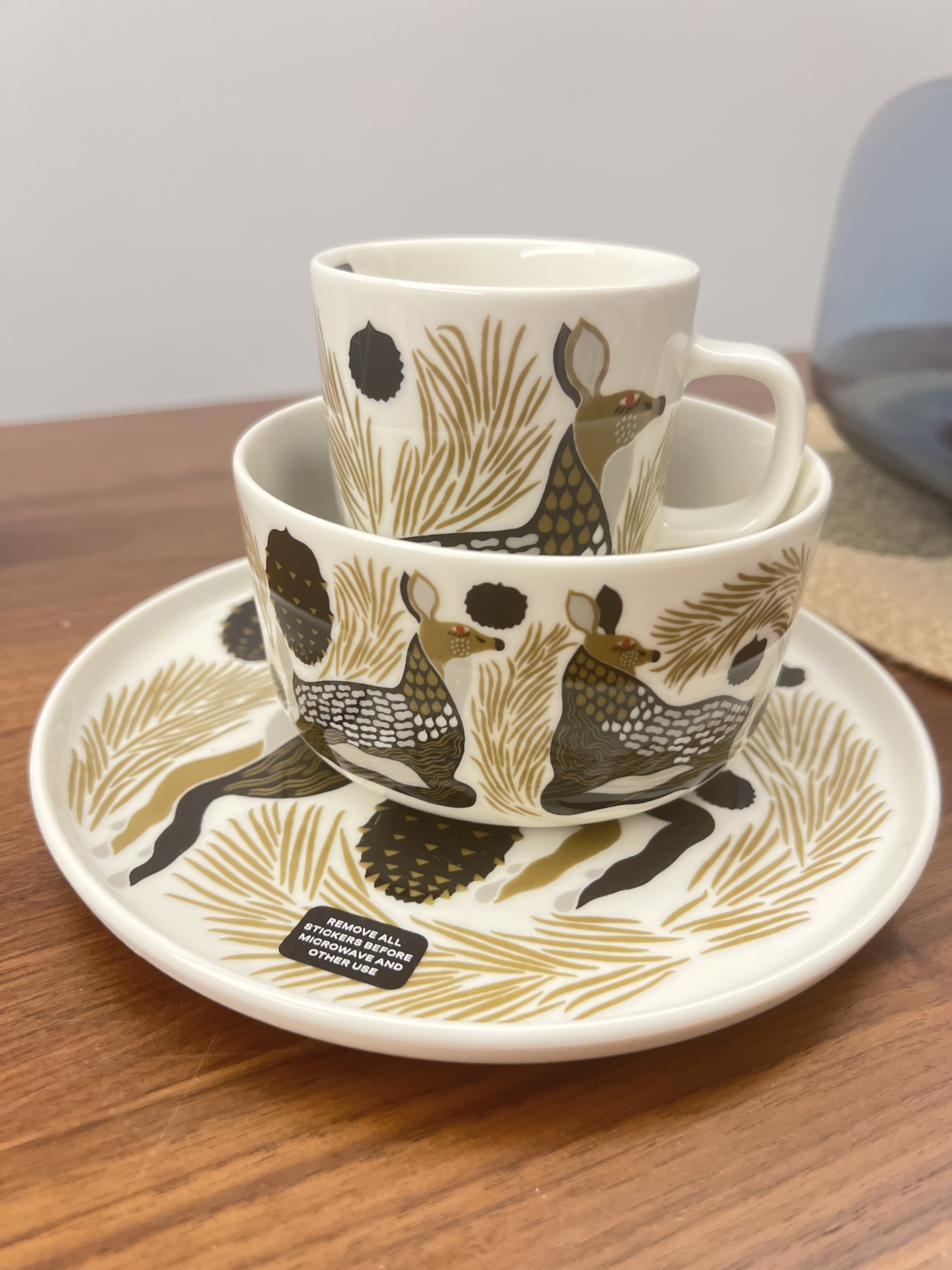 鹿Set | 2.5d Mug + 20cm plate + 4dbowl