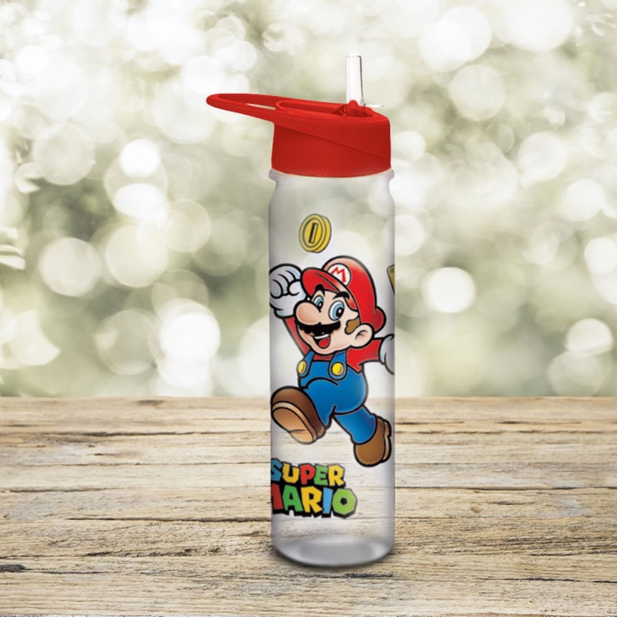 Mario Jump塑膠吸管水瓶700ml