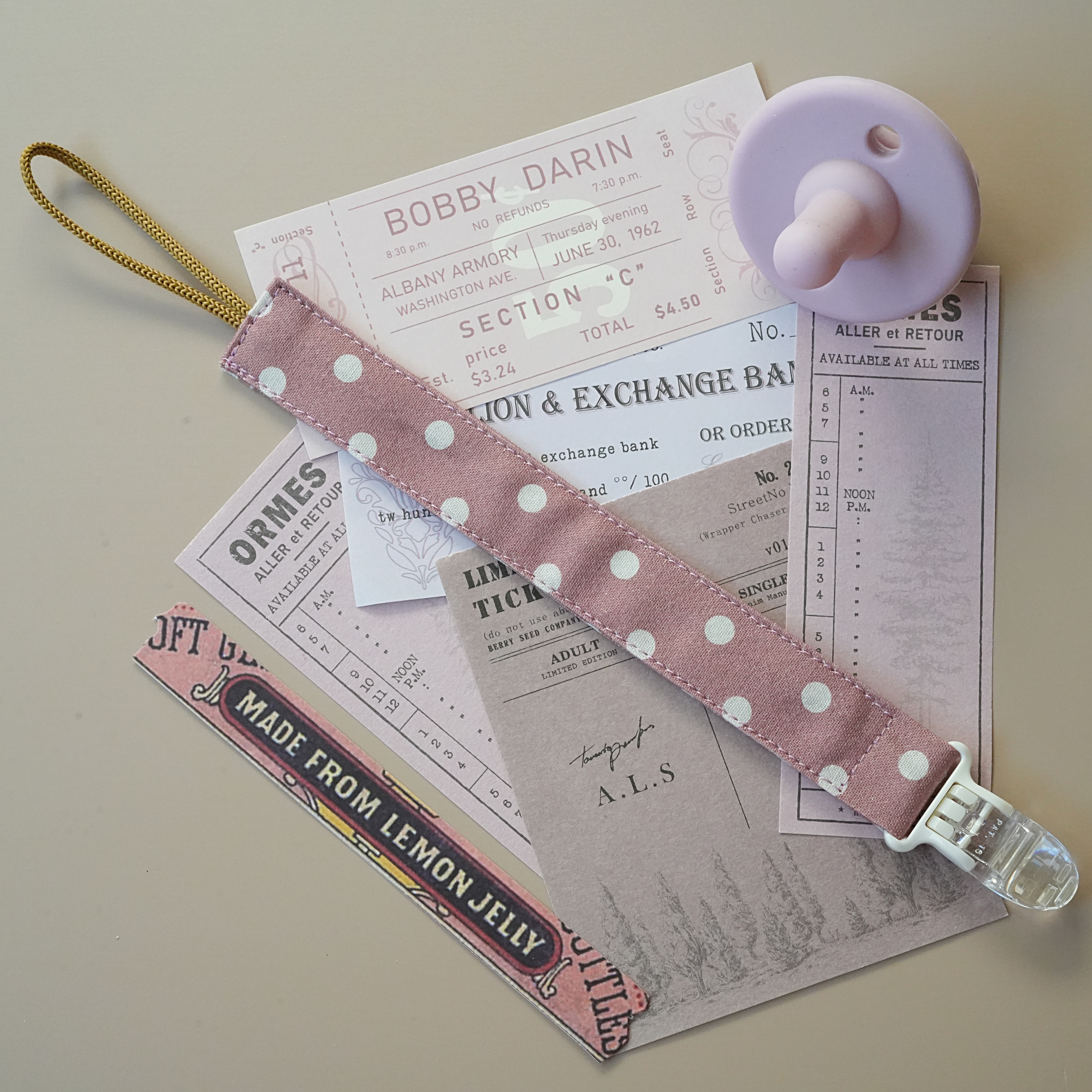 Hi Y.P store-鱷魚夾-粉嫩波點