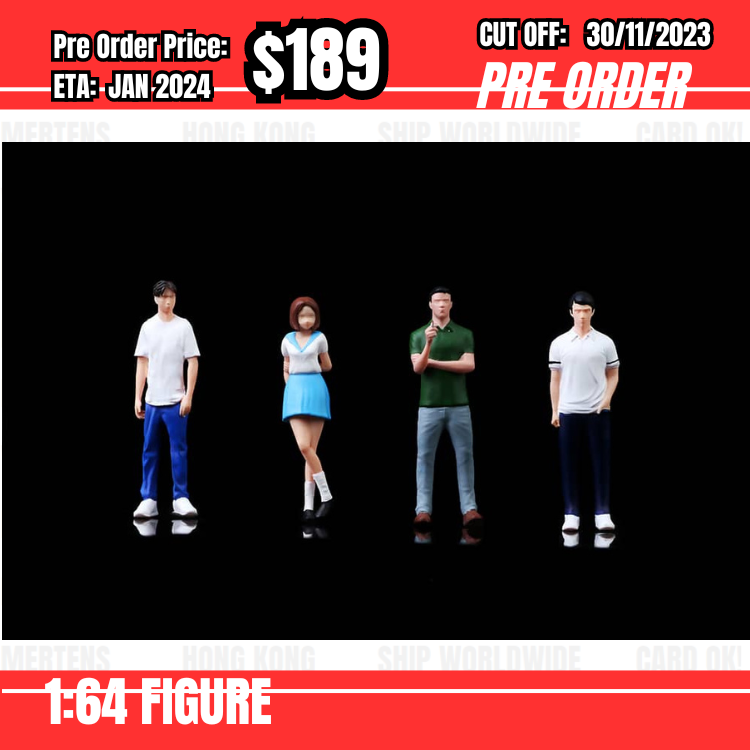 PO-$189 * Moreart * 1:64 Figure Set - Initital D Animation Version Set [OD23/11]