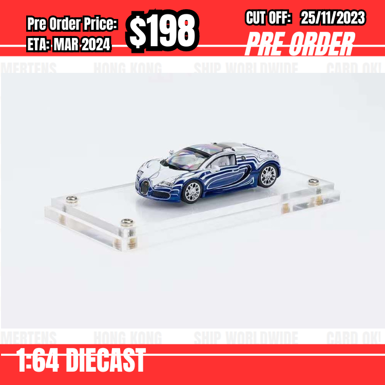 PO-$198 * Mortal * 1:64 Veyron L'Or Blanc Blue White [OD23/11]