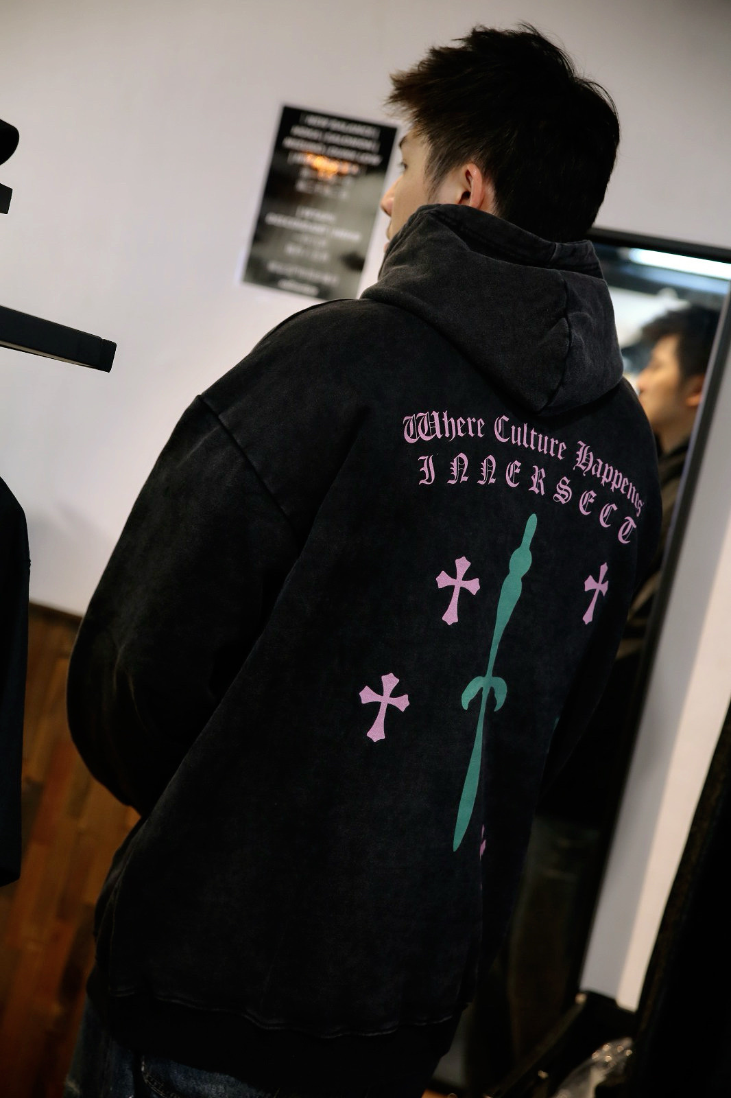 {現貨}LoneOnes X INNERSECT Hoodie Washed Purple/Green