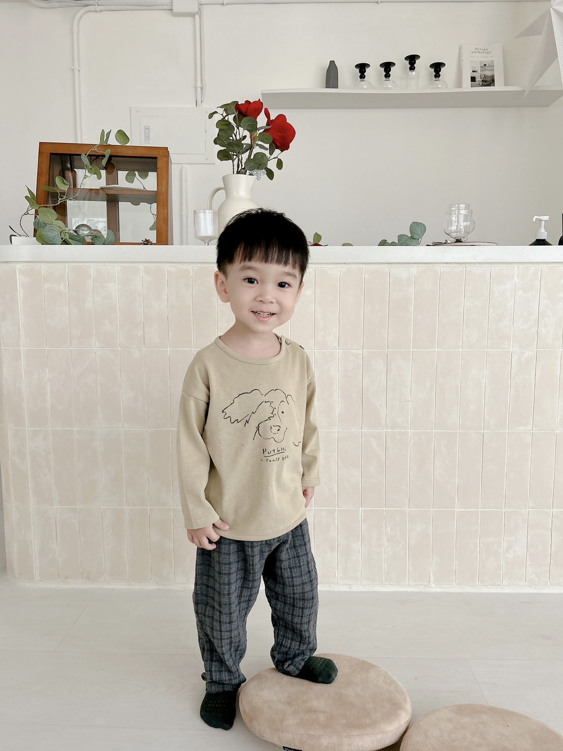 葡萄牙Play Up 有機棉狗狗柔軟上衣 - Time