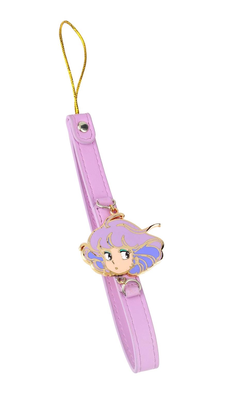 小忌廉電話腕帶（紫色皮革）