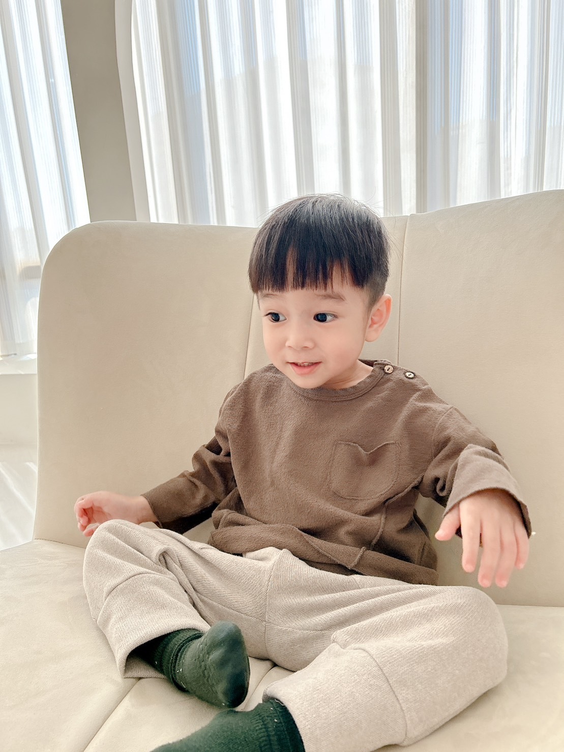 葡萄牙Play Up 有機棉不規則裁切上衣 - Roots