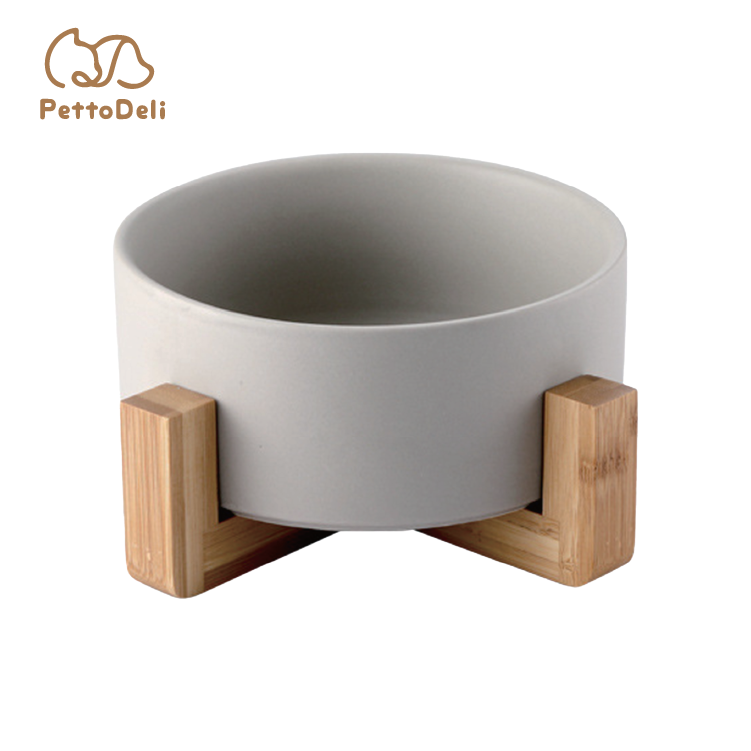 PettoDeli | 15.5cm啞面直身碗 連木架 (灰色)
