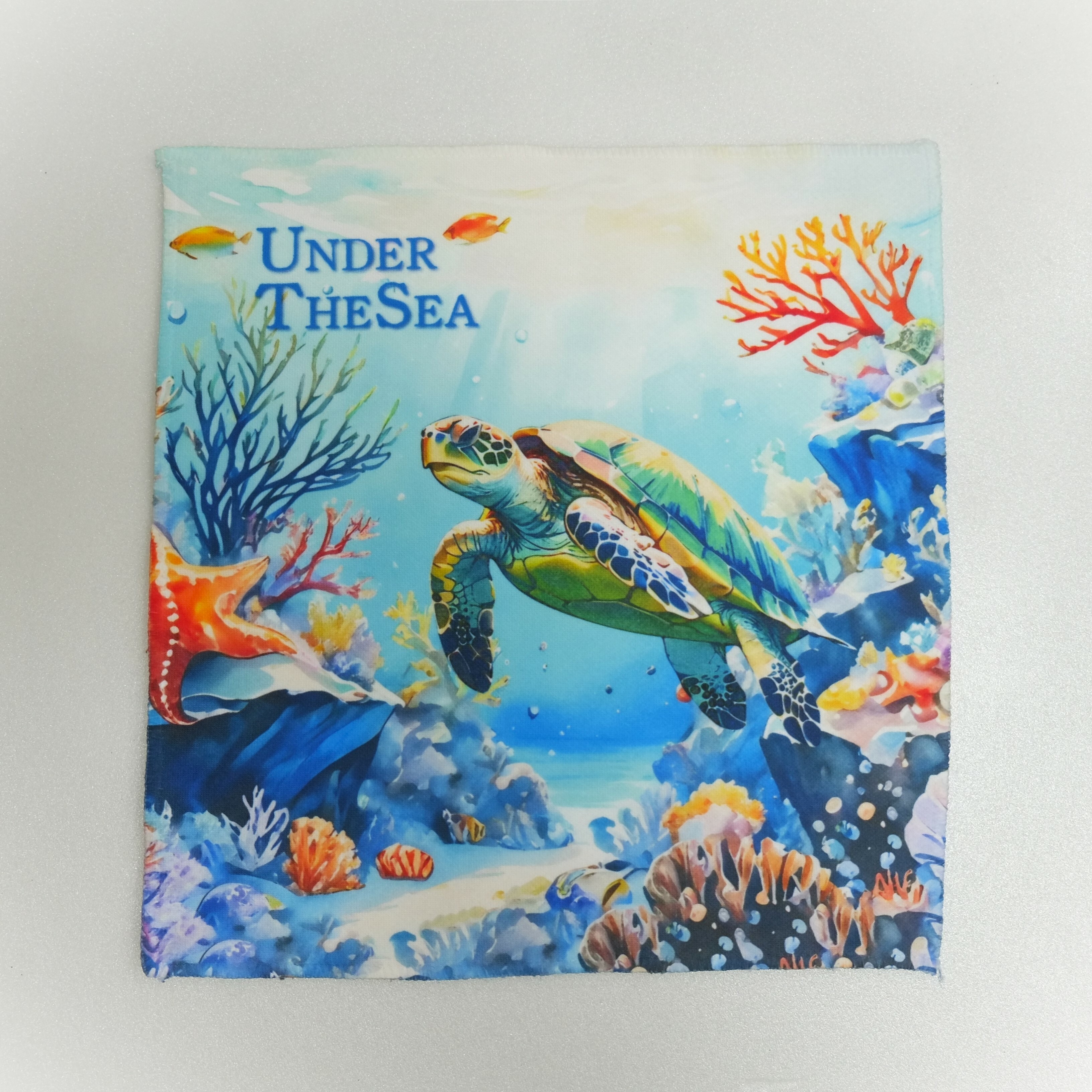 海洋世界小方巾｜《海龜》