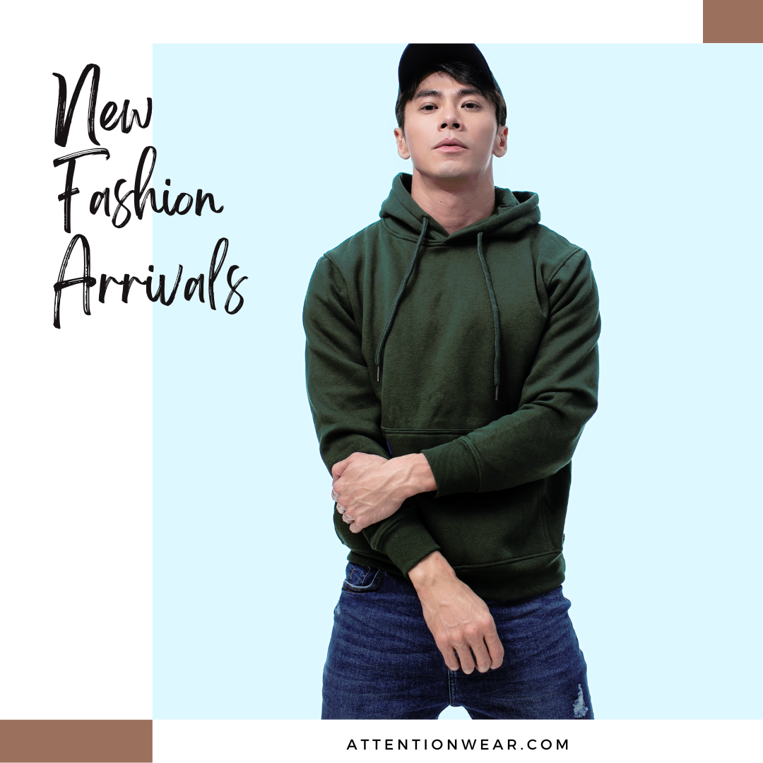 ATTN 連帽舒棉刷毛T-shirt【深綠色】 #帽T #連帽T