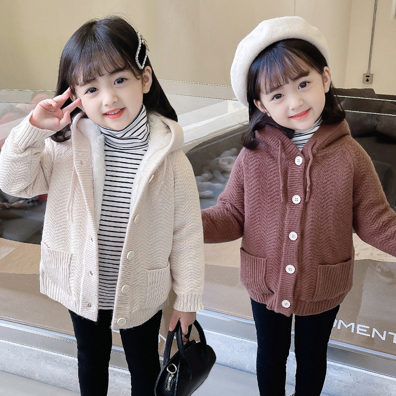 雪花絨滾邊毛絨背心 90-140cm