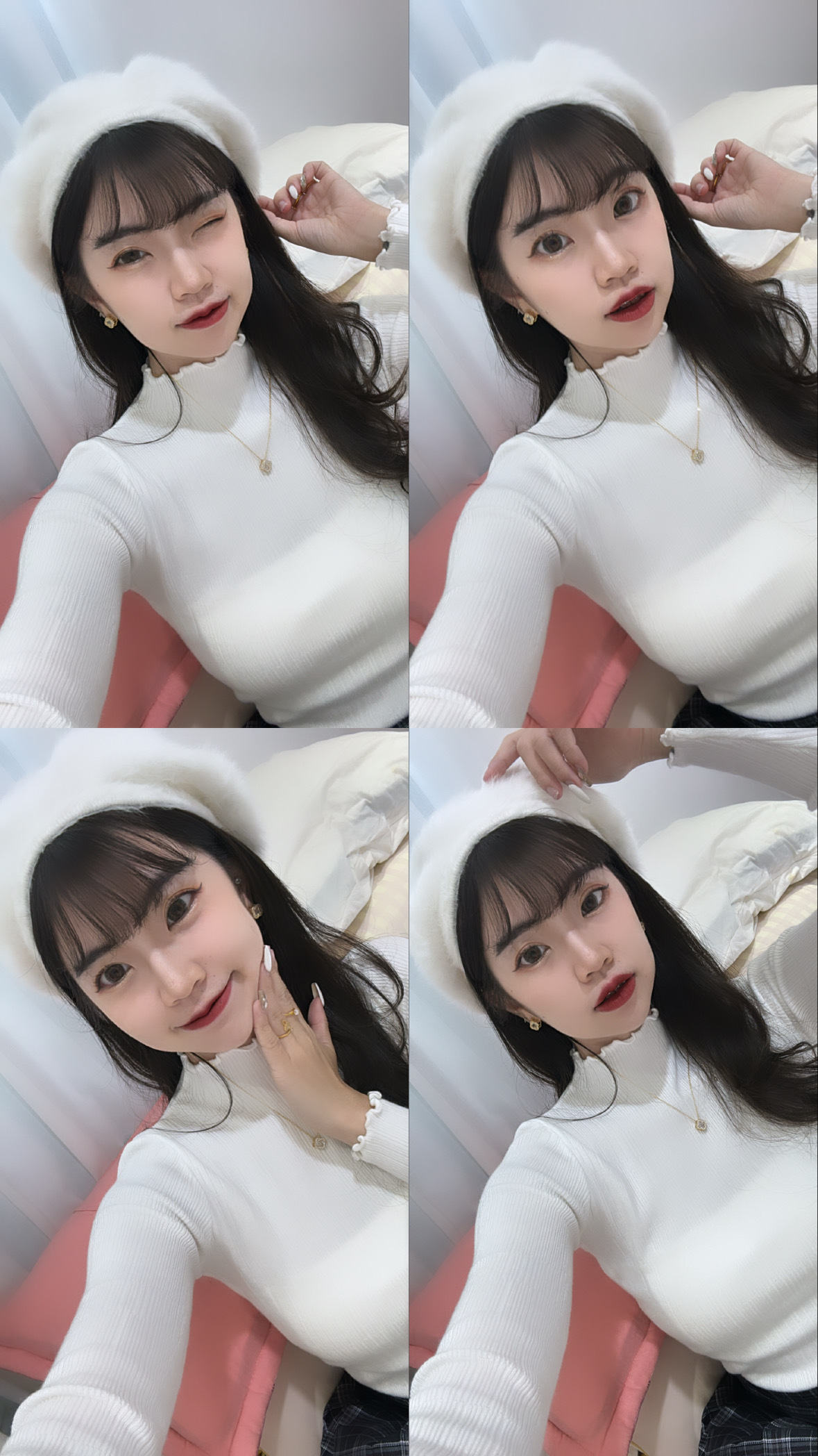 水貂毛貝雷帽🐰