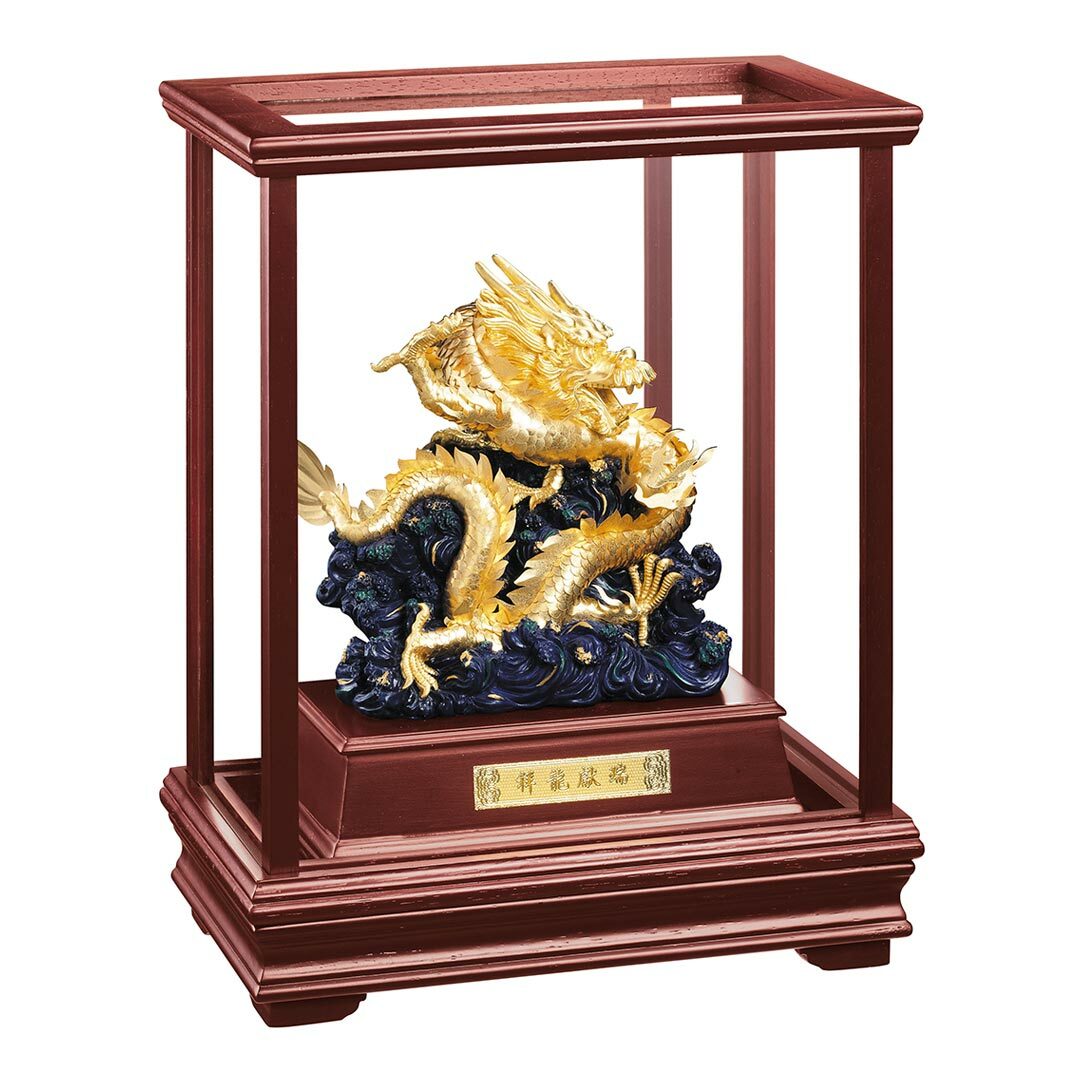 鹿港窯禮品館｜祥龍獻瑞│同事升遷、長官升職、開市開業禮物│客製化禮物｜櫥窗