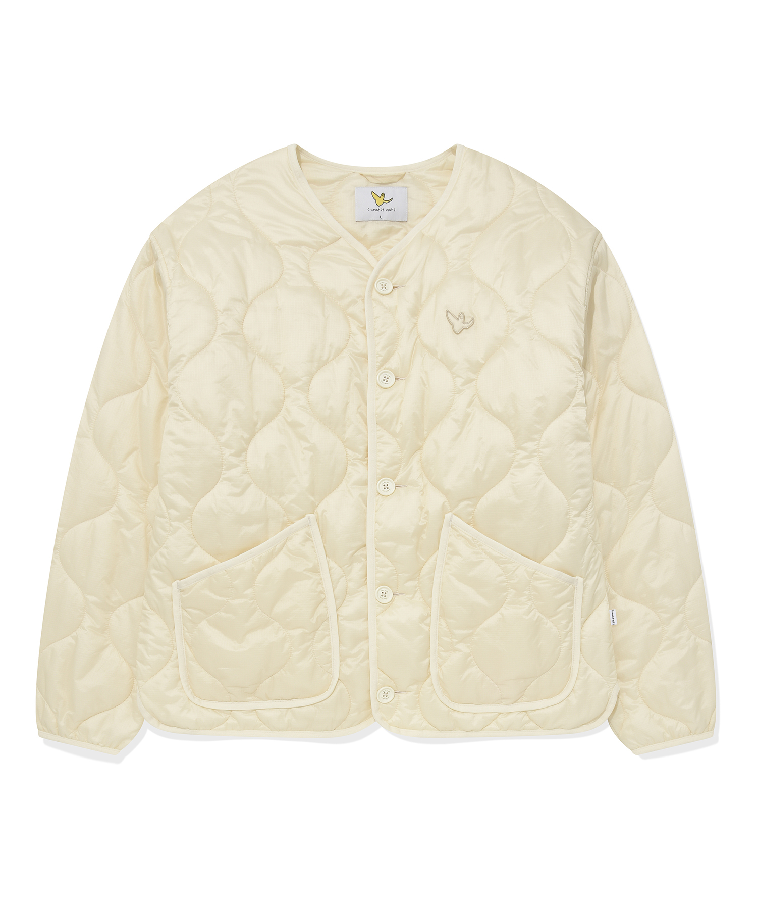 What It Isnt Angel Embroidery Wappen Quilted Jumper