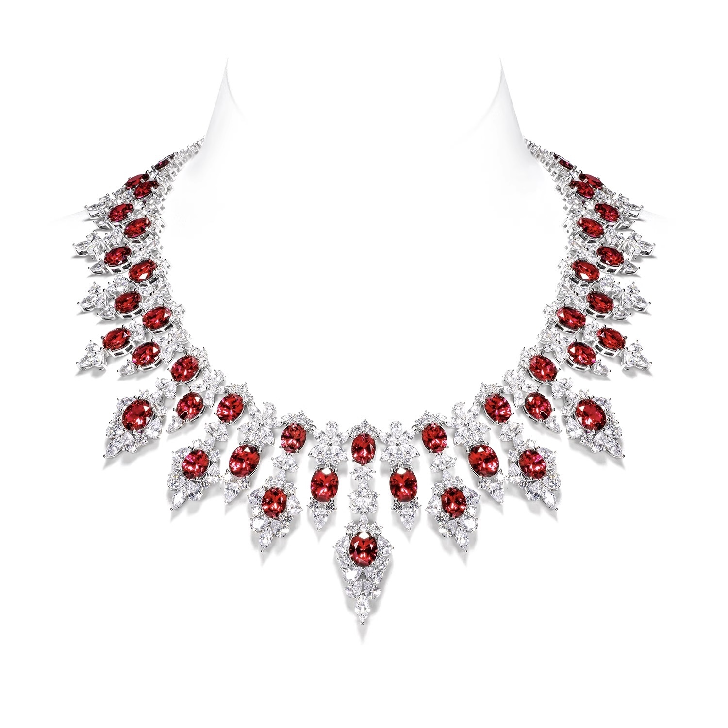 重磅鴿血紅吊墜項鍊 925銀項鍊