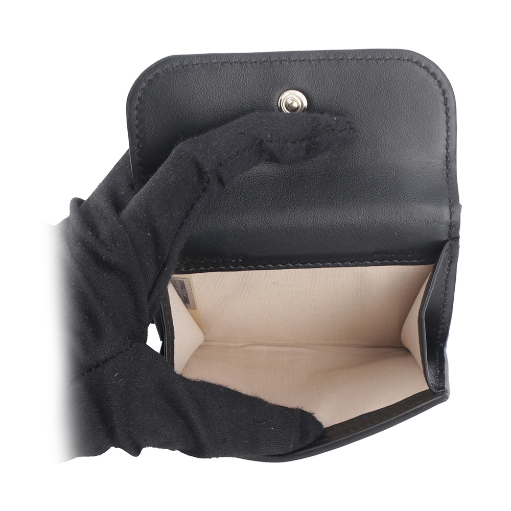 【CHLOE'】Sense 刺繡標誌小款三折短夾(黑色) CHC23AP875I10 001