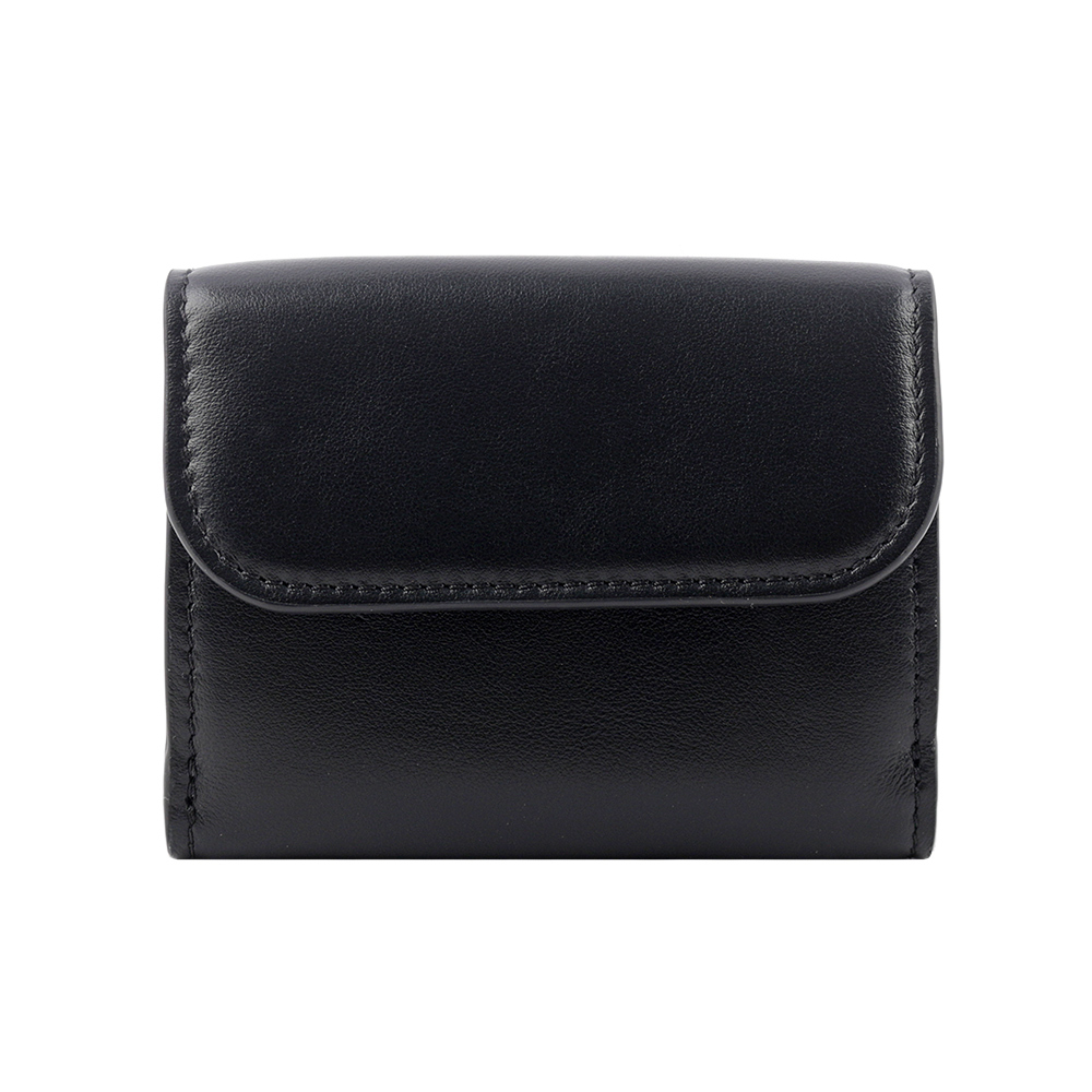 【CHLOE'】Sense 刺繡標誌小款三折短夾(黑色) CHC23AP875I10 001