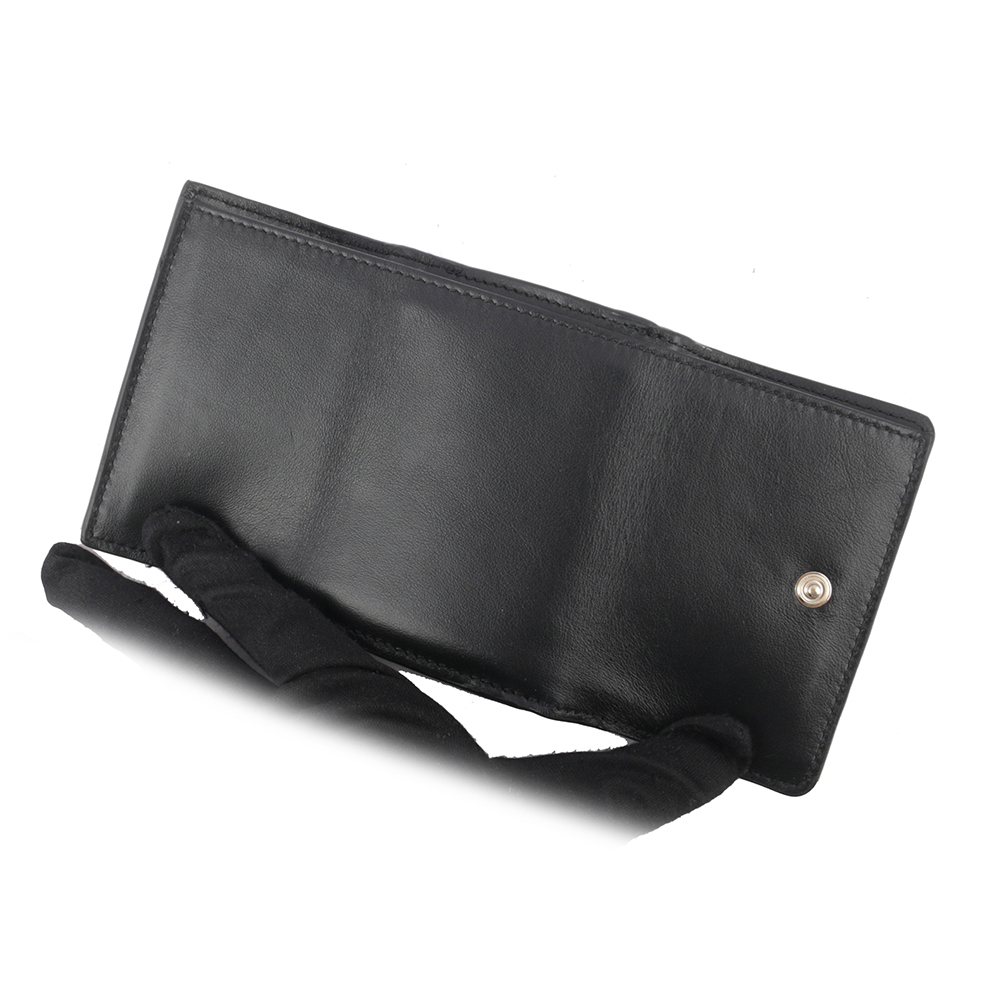 【CHLOE'】Sense 刺繡標誌小款三折短夾(黑色) CHC23AP875I10 001