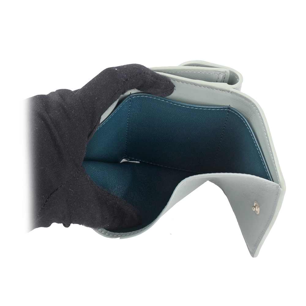 【CHLOE'】Sense 刺繡標誌小款三折短夾(海灣綠) CHC23AP875I10 38U