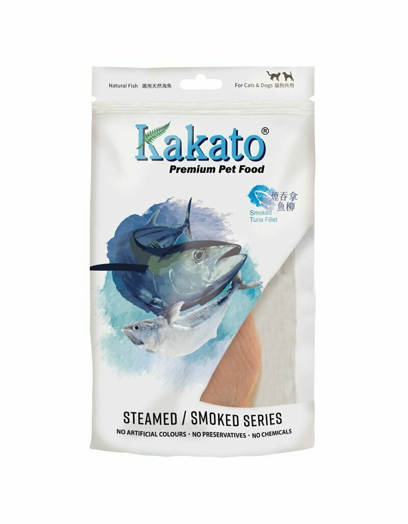 Kakato -  煙燻吞拿魚柳小食(貓狗食用) 11g x 6/pack