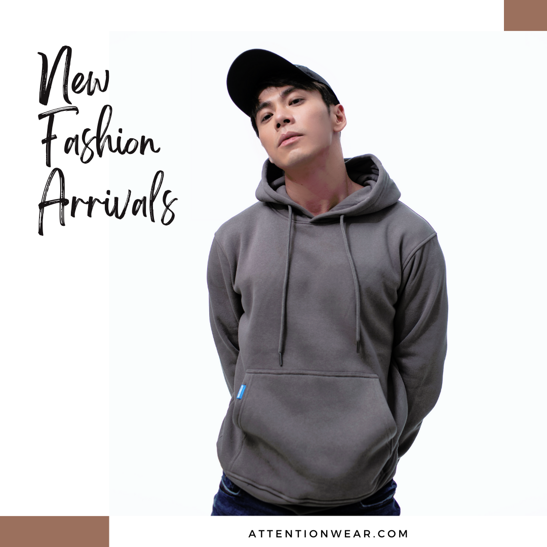 ATTN 連帽舒棉刷毛T-shirt【大象灰】 #帽T #連帽T