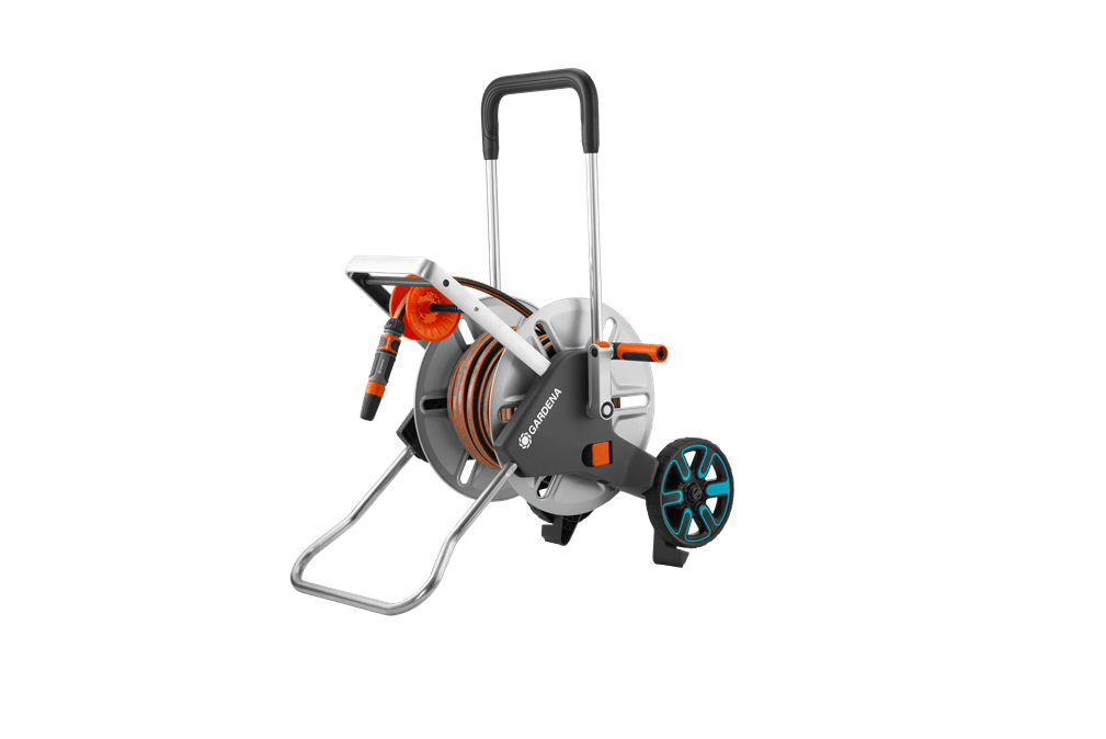 "GARDENA" 德國25m4分喉喉架套裝M(金屬帶滑輪)(1套/盒)-[18547]