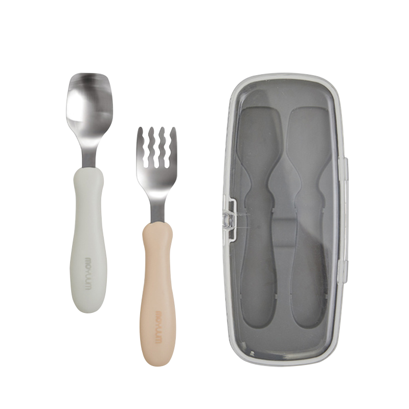 MOYUUM 兒童304不鏽鋼湯叉餐具組