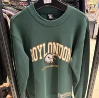 [S] BOYLONDON EAGLE SWEATSHIRT,GREEN, B21MT3022U45 (SBB356)